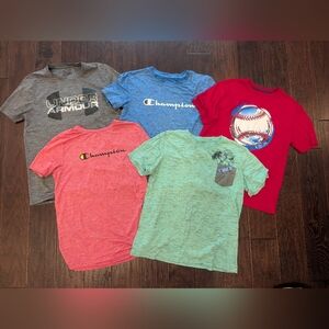 Under Armour Champion Athletic Boys Kids T-shirt Bundle Lot Of 5 Size XXL
